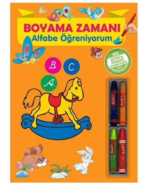 Boyama Zamanı Alfabe Öğreniyorum Parıltı Yayınları