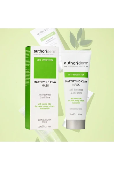 AUTHORİDERM YAĞLI VE KARMA CİLTLER İÇİN KİL MASKESİ 75 ML