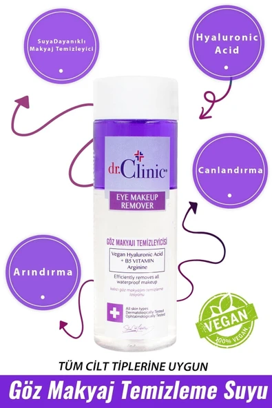 DR. CLİNİC GÖZ MAKYAJ TEMİZLEME SUYU 150 ML
