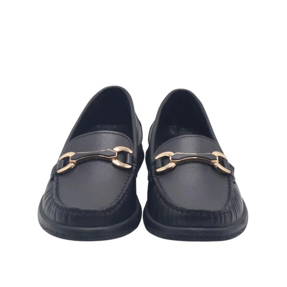 VENÜS 25484103Y LOAFER TOKALI KADIN DERİ AYAKKABI - Resim 7