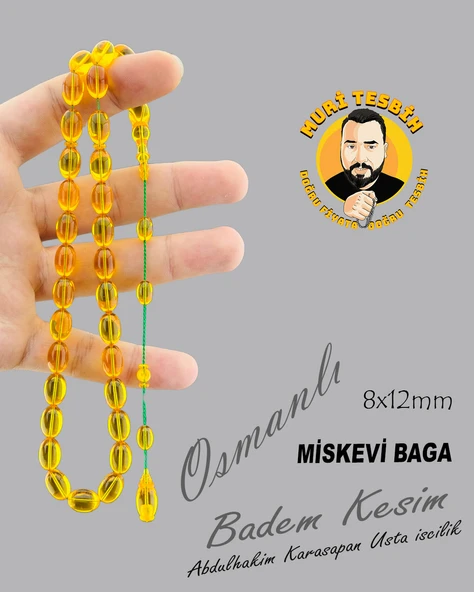 ABDULHAKİM KARASAPAN OSMANLI HABBE BAGA BADEM KESİM 8X12 - 1