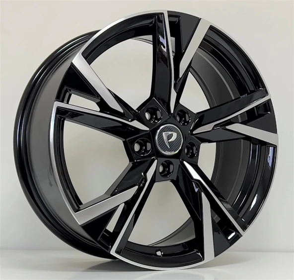 6.5 X 16 BKY-1241 5X112 ET46 57.1 BLACK MACHINED XL ürün görseli
