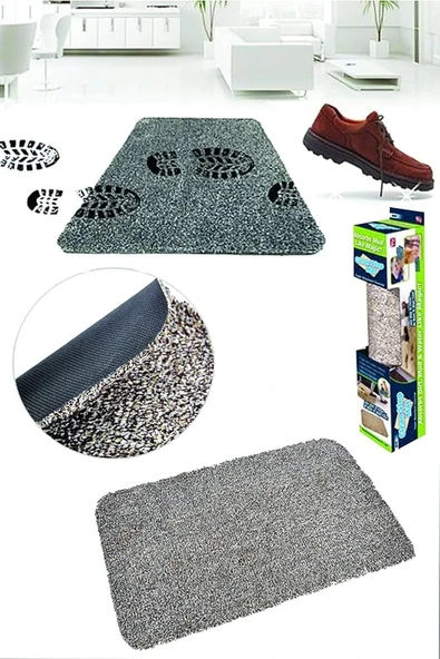 Clean Step Mat Yıkanabilir Mikrofiber Kir Toz Emici Iç-dış Ortam Paspas - 5