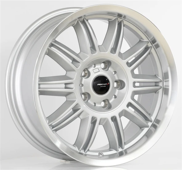8.5 X 17 PRO-79073R 5X120 ET35 72.56 SILVER+LIP MACHINED XL - 1