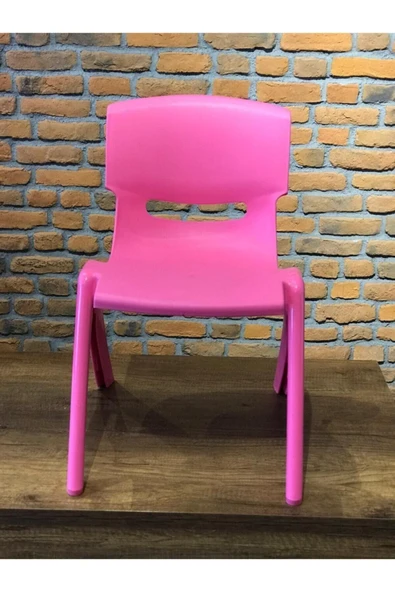 FİORE PEMBE ÇOCUK SANDALYESİ FİORE ANAOKULU SANDALYESİ KREŞ SANDALYESİ - Resim 2