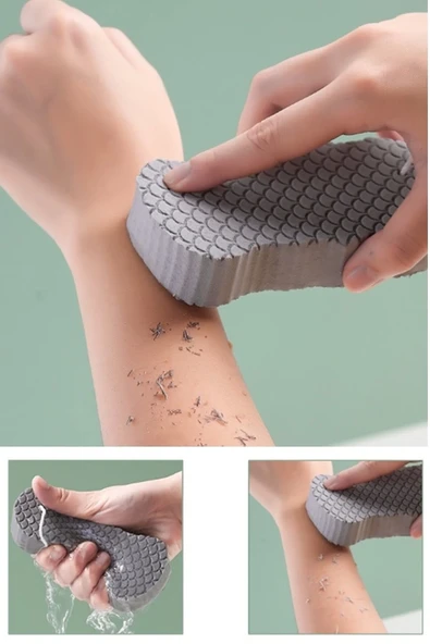 Banyo Fırçası Yüksek Yoğunluklu İyi Sürtünme Etkisi Banyo İçin Hafif Ölü Cilt Sökücü Sünger - 2