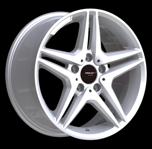7.5 X 16 PRO-65011 5X112 ET37 66.56 SILVER MACHINED XL