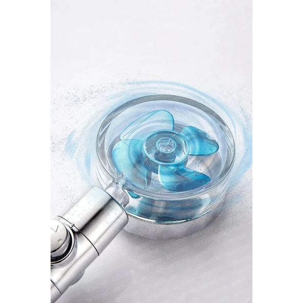 Duş Başlığı Turbo Pervaneli Serinletici Tasarım - 2