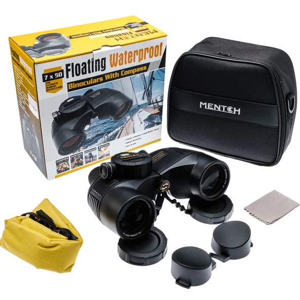 7x50 Profesyonel Dürbünü 1000m/132m Su Geçirmez Siyah - Resim 8