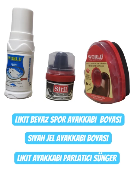 Ayakkabı Bakım Seti Siyah Ayakkabı Boyası Ayakkabı Parlatıcı Spor Ayakkabı boyası beyaz
