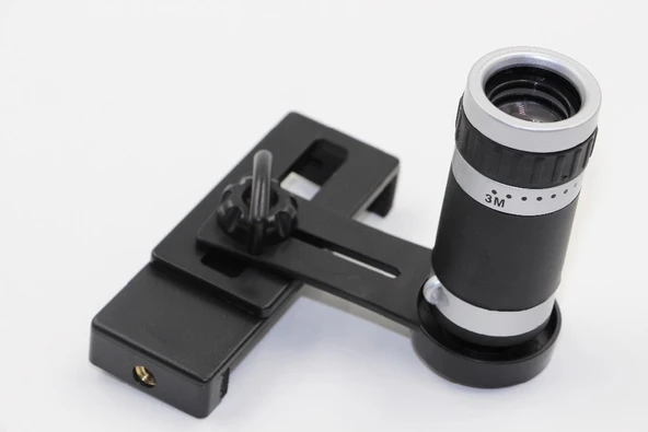 8x18 Zoom Teleskop Telefon Kamera Lensi Mini El Dürbünü - 11
