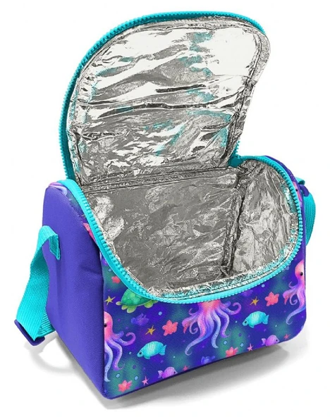 Coral High Beslenme Çantası 12783, Kız Çocuk, Lavanta Turkuaz Deniz Anası, Isı Yalıtımlı - Resim 9