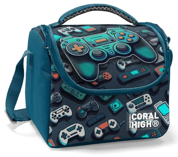 Coral High Erkek Çocuk Termoslu Beslenme Çantası - Nefti Yeşil Oyun Konsolu, Erkek Çocuk ürün görseli