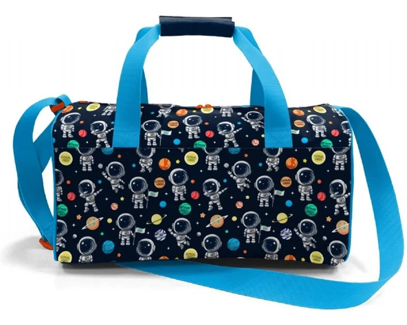 Coral High Erkek Çocuk Spor ve Seyahat Çantası - Lacivert Mavi Astronot Desenli - 27538 - 2