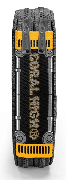 Coral High Erkek Çocuk Organizer Kalemlik/Kalem Çantası - Siyah Sarı Robot - Resim 4