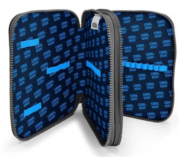 Coral High Erkek Çocuk Organizer Kalemlik/Kalem Çantası - Siyah Sarı Robot - Resim 3