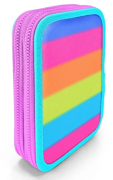 Coral High İki Katlı Organizer Kalemlik - Pembe Turuncu Renk Geçişli, Kız Çocuk/Kadın, Pembe Turuncu Renk Geçişli - Resim 7