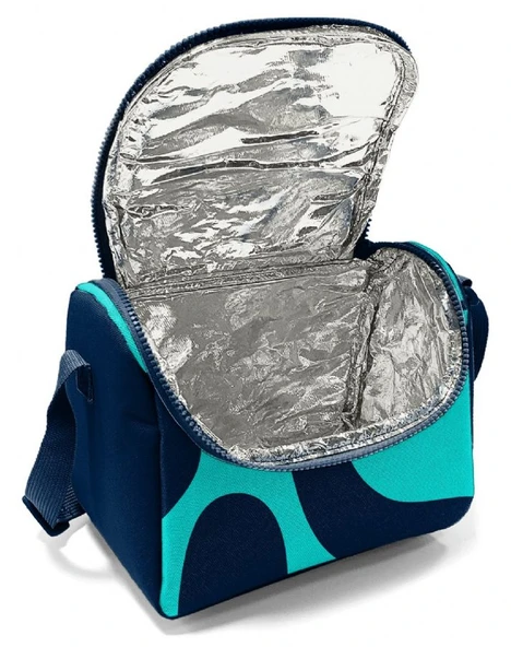 Coral High Beslenme Çantası 22786, Erkek Çocuk, Lacivert Turkuaz Renkli Çizgili, Isı Yalıtımlı - Resim 4