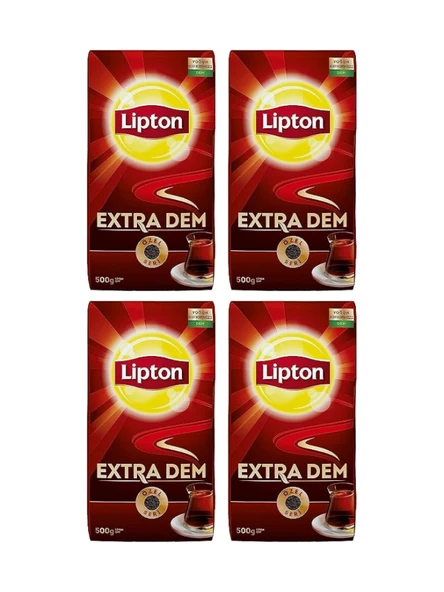 Lipton Extra Dem Dökme Çay 500 Gr X 4 Adet - Resim 2