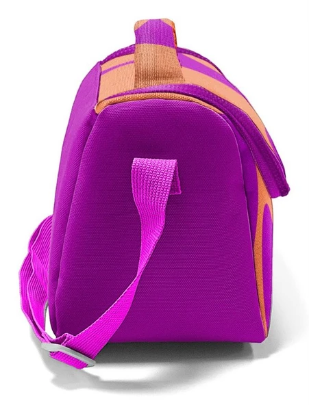 Coral High İlkokul Kız Çocuk Okul Beslenme Çantası, Turuncu Mor Renkli Çizgili, Termoslu (Isı Yalıtımlı) - Resim 3