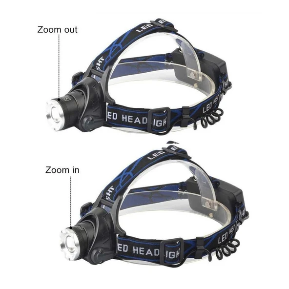 Orjinal 800 Lümen Tx6 Şarjlı Zoomlu Kafa Feneri Wt-120 - 4