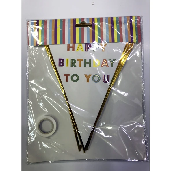 Happy Birthday To You Flama Bayrak Süs - 6