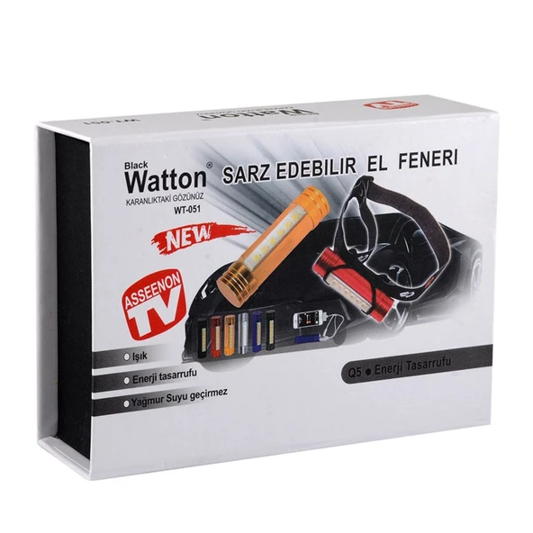 Powerbank Kafa Feneri Wt-051 Tg-53-vice/(1395) 212 - Resim 3