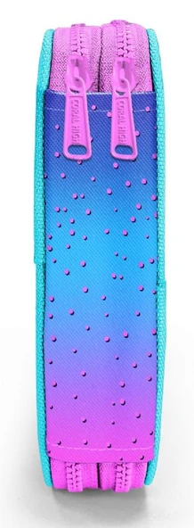 Coral High Organizer İki Katlı Kalem Çantası - Turkuaz Pembe Kaplumbağa, Kız Çocuk, Turkuaz Pembe Kaplumbağa - Resim 4