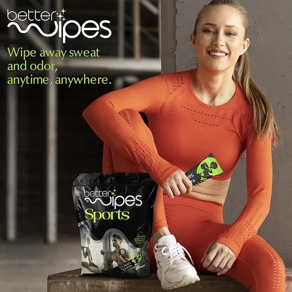 Better Wipes Sporcular ve Fitness Tutkunları için Vücud Temizleme Mendilleri 25 Adet - Resim 6