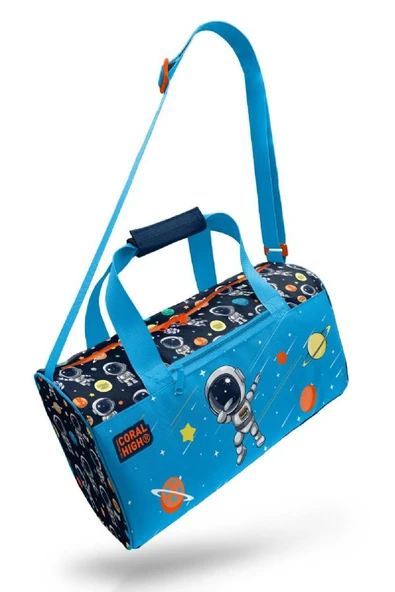 Coral High Erkek Çocuk Spor ve Seyahat Çantası - Lacivert Mavi Astronot Desenli - 27538 - 4