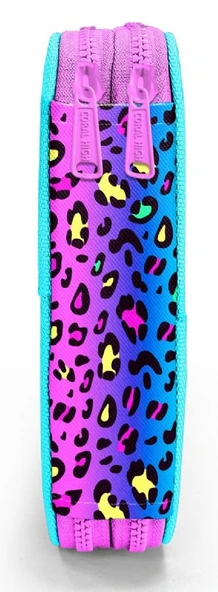 Coral High İki Katlı Düzenleyici Kalem Kutusu - Yeşil Mor Leopar, Kız Çocuk/Kadın, Yeşil Mor Leopar - Resim 4