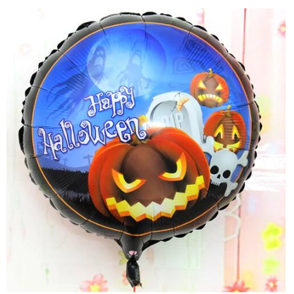 Happy Halloween Balkabağı Folyo Balon 18 İnç - 2