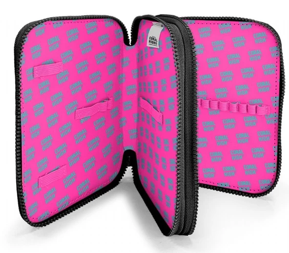 Coral High İki Katlı Düzenleyici Kalem Kutusu - Kahverengi Leopar, Kız Çocuk/Kadın, Kahverengi Leopar - Resim 8