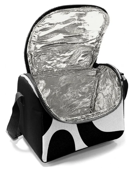 Coral High Erkek Çocuk Beslenme Çantası - Thermo - Renkli Çizgili Siyah Beyaz - Resim 3