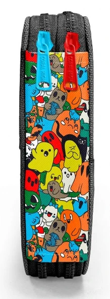 Coral High İki Katlı Düzenleyici Kalem Kutusu - Siyah Hayaletler, Erkek Çocuk, Siyah Hayaletler - Resim 4