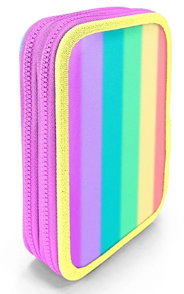Coral High Organizer İki Katlı Kalem Çantası - Çok Renkli Renk Geçişli, Kız Çocuk/Kadın, Çok Renkli Renk Geçişli - Resim 2
