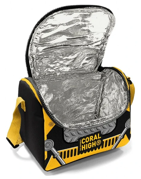 Coral High Erkek Çocuk İlkokul Beslenme Çantası, Siyah Sarı Robot, Isı Yalıtımlı - Resim 4