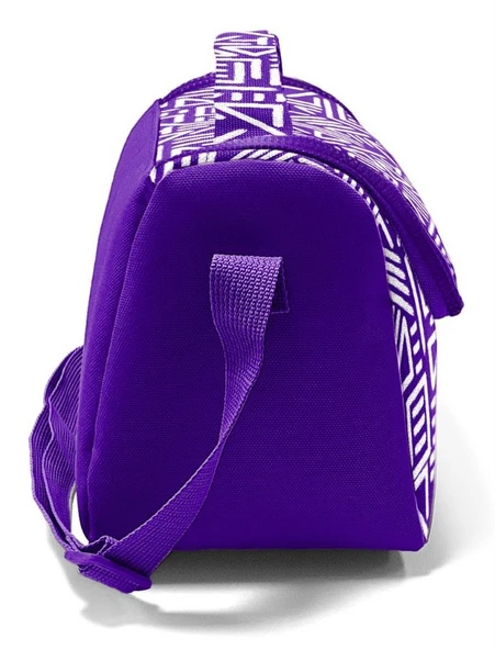 Coral High Kız Çocuk Termoslu Beslenme Çantası - Mor Beyaz Geometrik Şekiller, Kız Çocuk - Resim 3