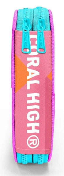 Coral High İki Katlı Organizer Kalemlik - Pembe Kırmızı Fashion Girl, Kız Çocuk, Pembe Kırmızı Fashion Girl - Resim 4