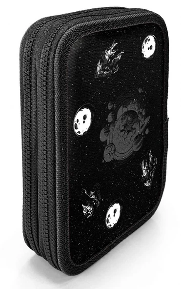 Coral High İki Katlı Düzenleyici Kalem Kutusu - Siyah Galaxy, Erkek Çocuk, Siyah Galaxy - Resim 7