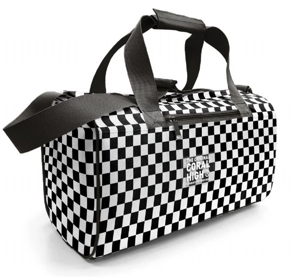 Coral High Kız Çocuk Spor ve Seyahat Çantası - Siyah Beyaz Dama Desenli - 27531 ürün görseli