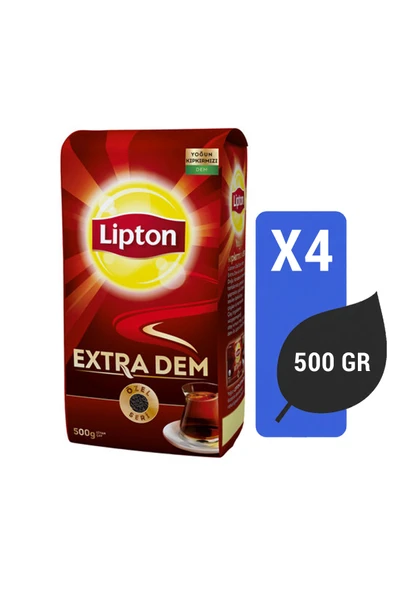 Lipton Extra Dem Dökme Çay 500 Gr X 4 Adet ürün görseli