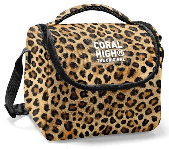 Coral High Thermo Beslenme Çantası - Kız Çocuk, Kahverengi Leopar ürün görseli