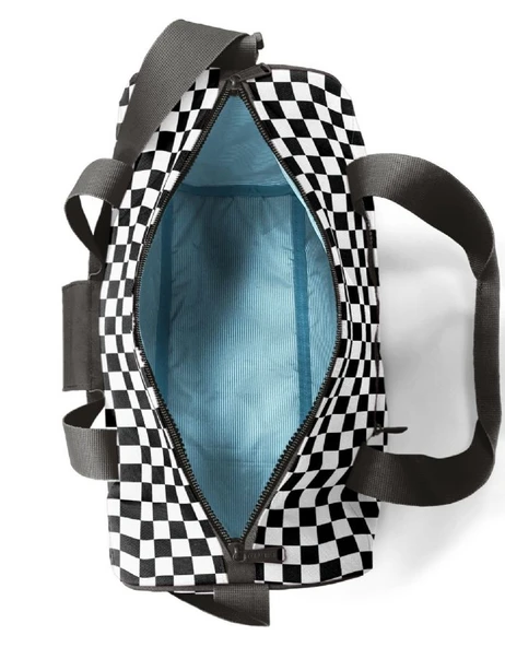 Coral High Kız Çocuk Spor ve Seyahat Çantası - Siyah Beyaz Dama Desenli - 27531 - Resim 3