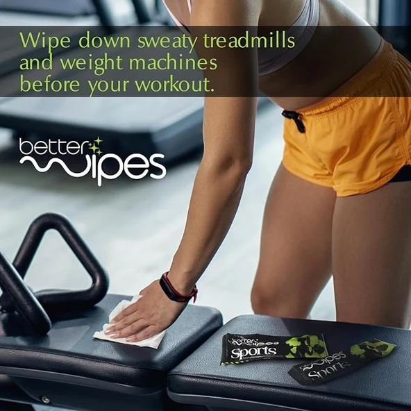 Better Wipes Sporcular ve Fitness Tutkunları için Vücud Temizleme Mendilleri 25 Adet - Resim 5