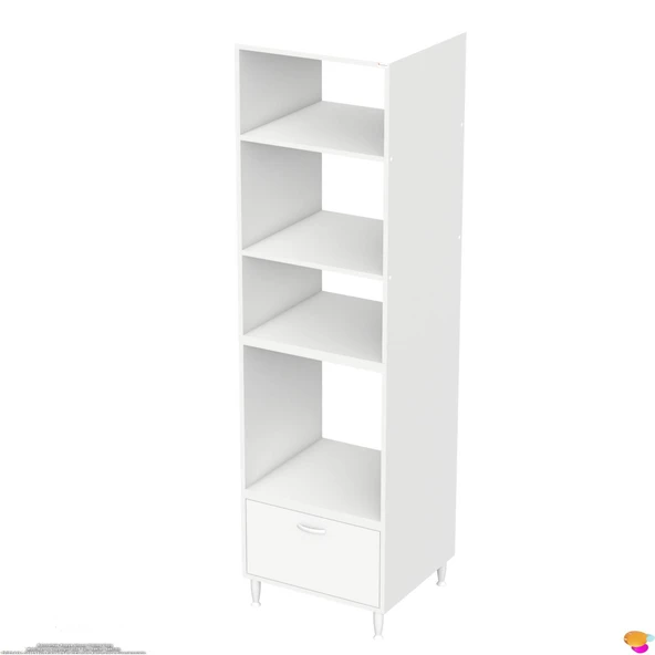 Modilayn AYQ (60x217x56 cm) Boyutunda Ankastre 1 Kapaklı Mini/Midi Mikrodalga Fırın Dolabı - 9