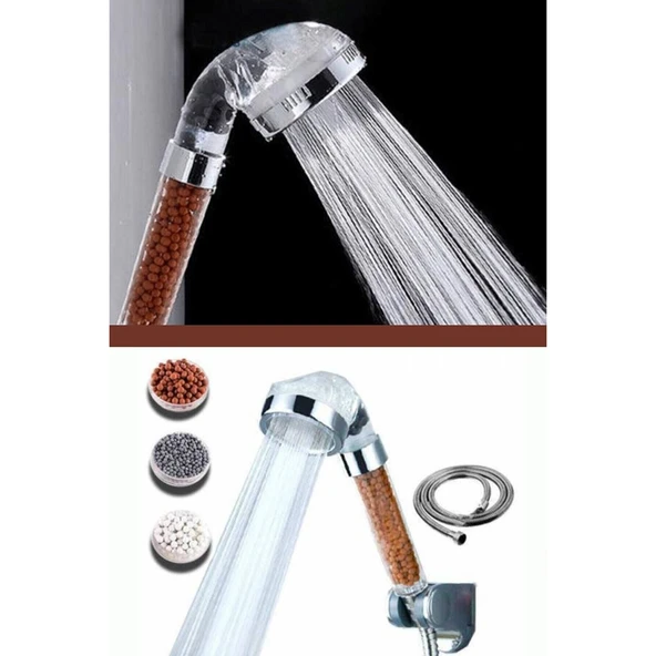 Boncuklu Su Tasarruflu Kireç Önleyici Duş Başlığı - 3