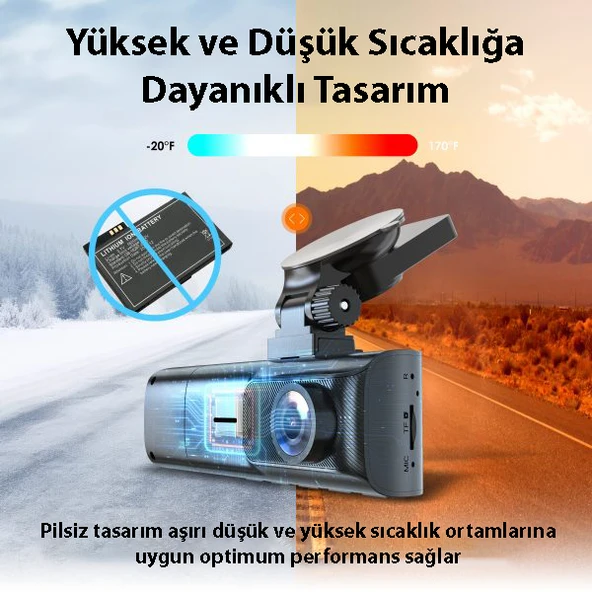 REXING R316 4K GPS WI-FI ARAC KAMERASI + 64GB SD - 3