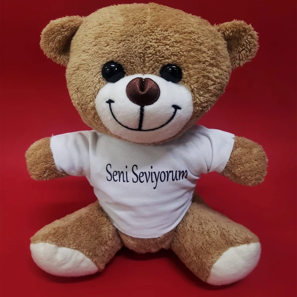 Kahverengi Seni Seviyorum Tişörtlü Ayı Tg-53-vice/(1395) 631 - Resim 2