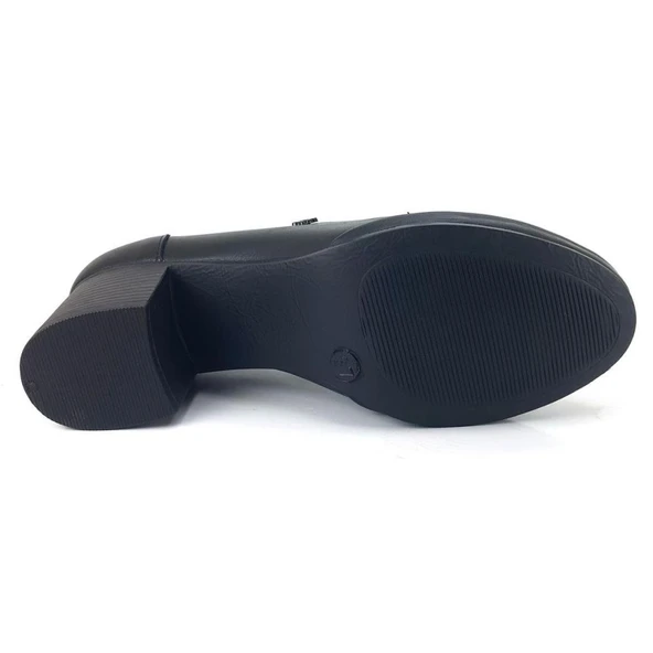 VENÜS 1382 TOPUKLU GÜNLÜK DERİ KLASİK KADIN AYAKKABI - Resim 4